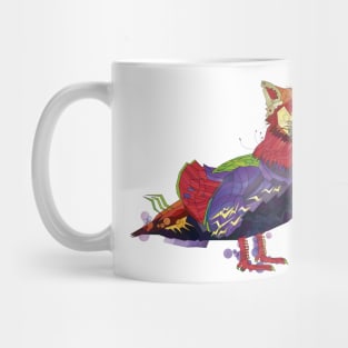 Fire fox. Little red panda and duck. Another cosmo series Mug